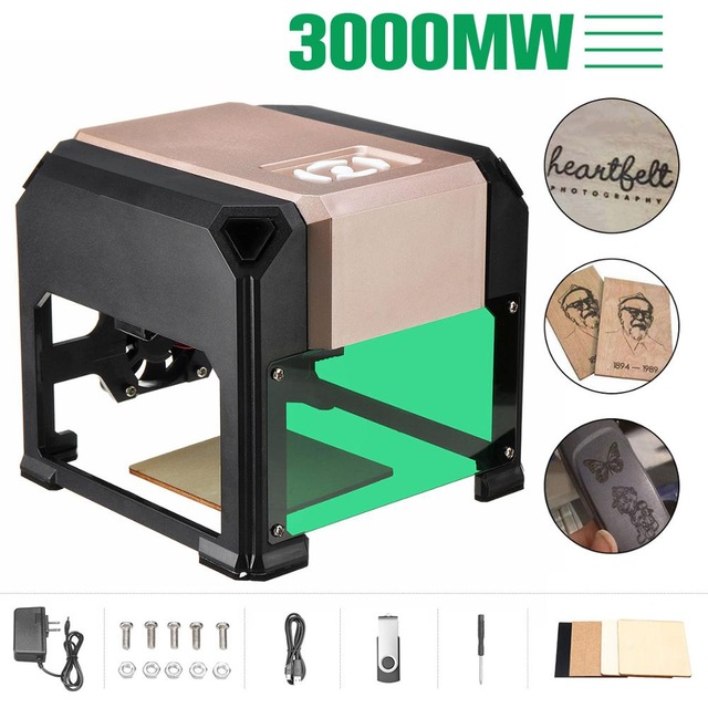 Mini usb 3000mw cnc máquina de - Mini Laser Engraver Cnc Router avaliação e preço
