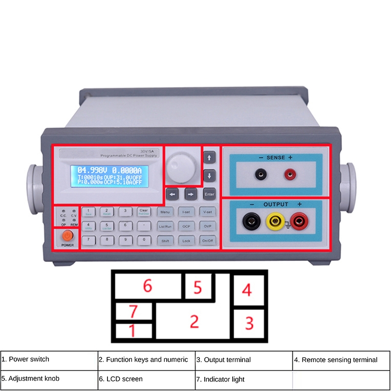 Fonte de alimentação CC progra - Linear Lab Power Supply Adjustable avaliação e preço
