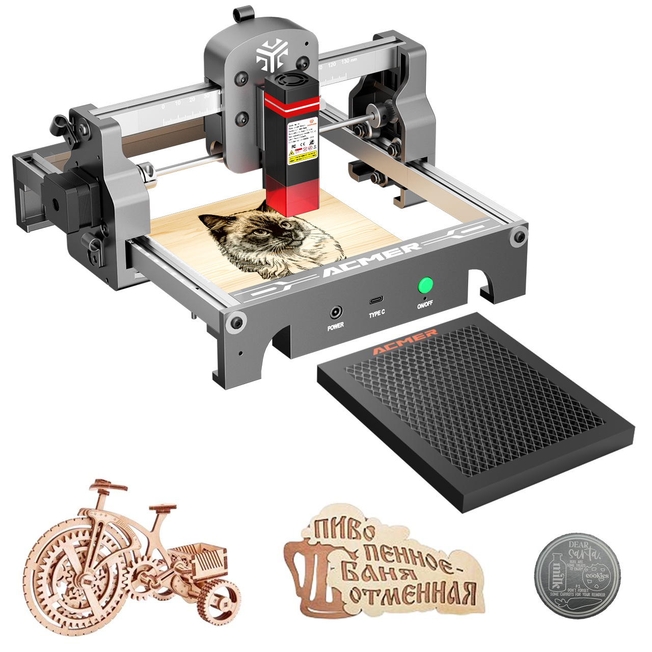 Máquina de gravação a laser po - Mini Laser Engraver Cnc Router avaliação e preço