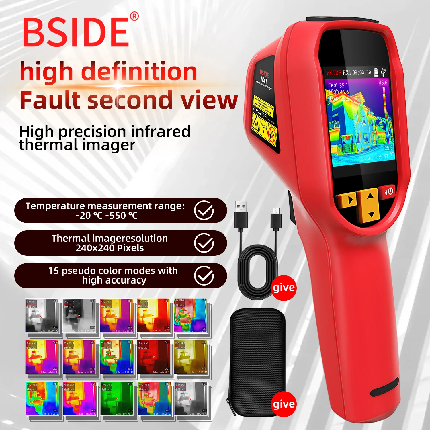 Câmera Termográfica BSIDE HX1  - Thermal Imaging Camera Pcb Repair avaliação e preço