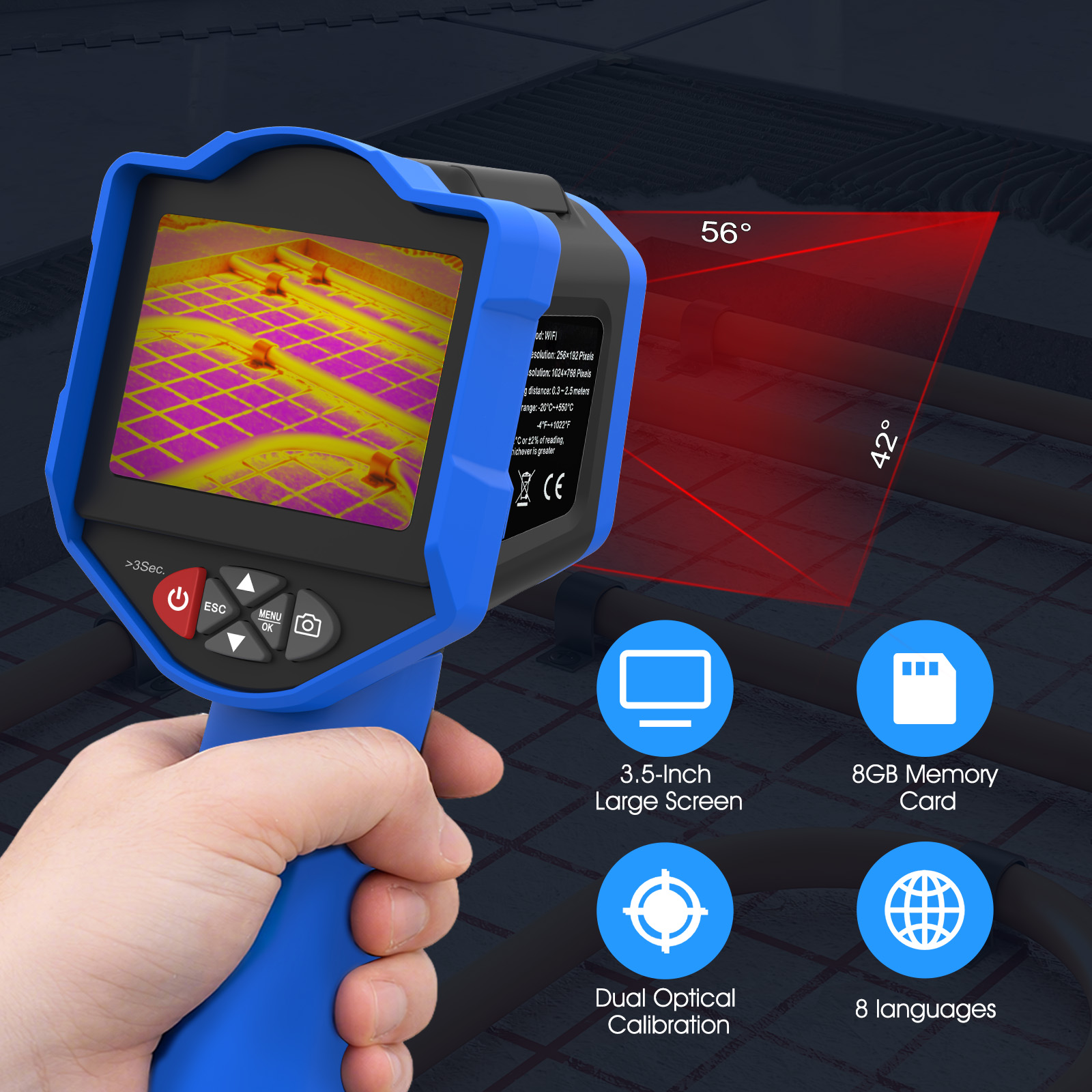 Câmera de Imagem Térmica HoldP - Thermal Imaging Camera Pcb Repair avaliação e preço